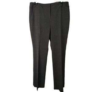 Style And Co Gypsy Brown Sit Below Waist Slight Boot Dress Pants. Size 12